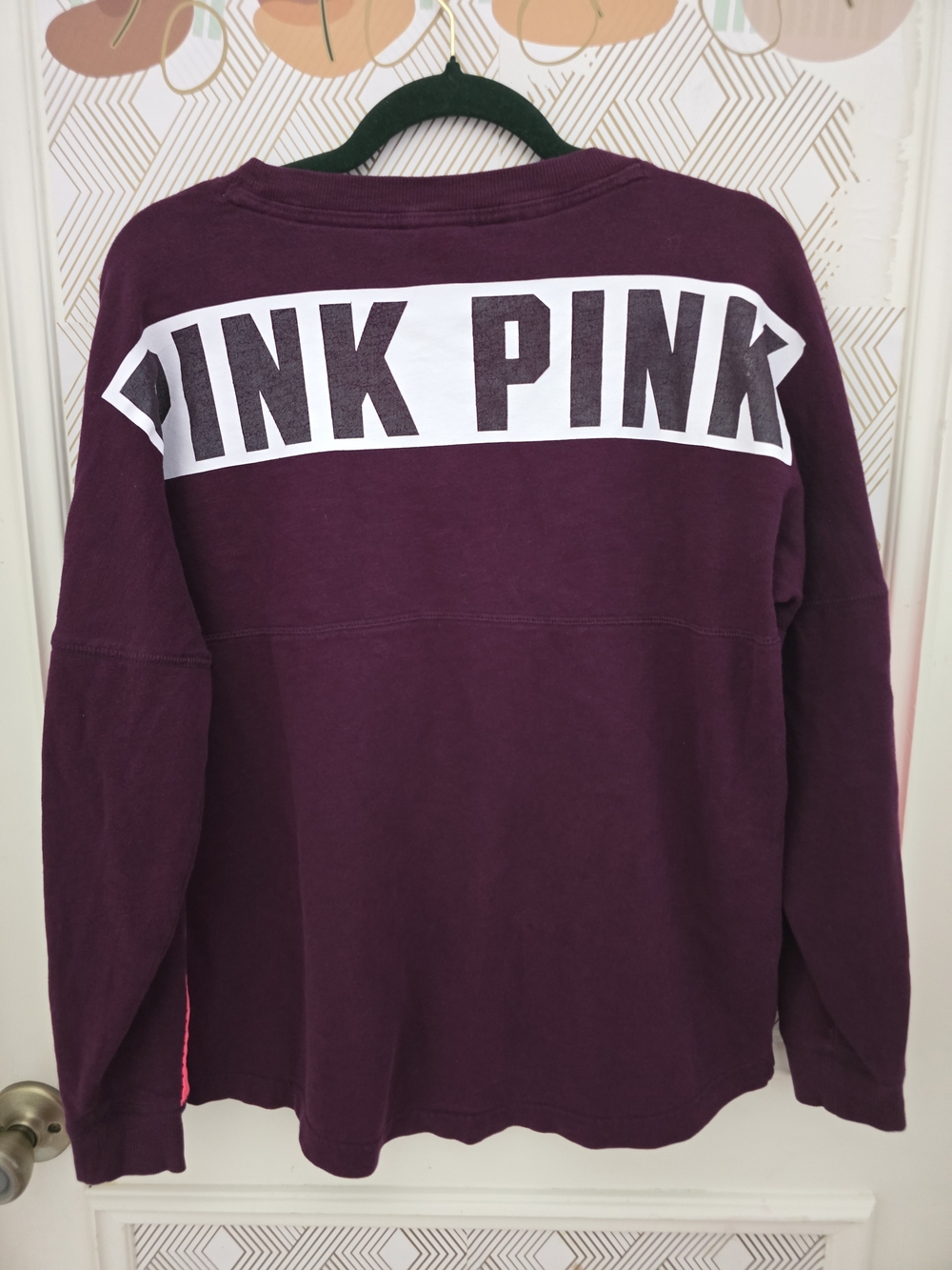 Victoria's Secret PINK Varsity Crew Pullover Sweatshirt - Picture 7 of 10